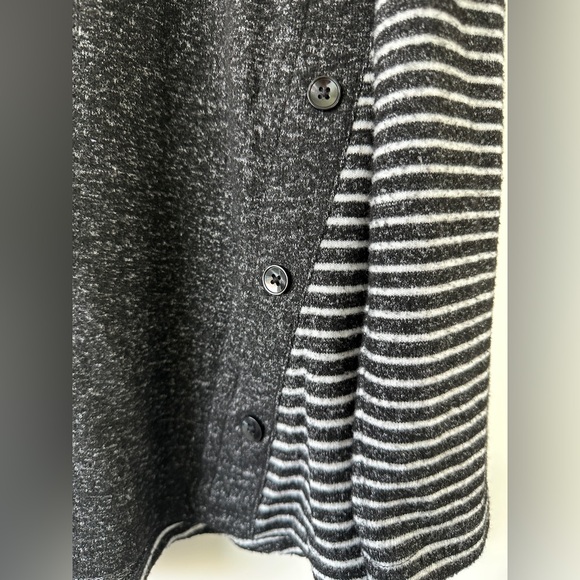 Women's Charcoal and Striped Long Sleeve Tee - Picture 3 of 6